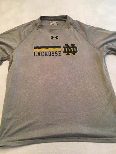 Notre Dame Lacrosse team-issued under armour shooting shirt