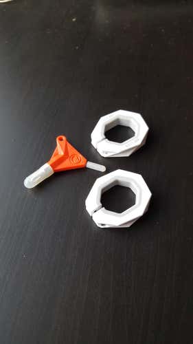 2 Maverik Adjustable Butt Ends - White