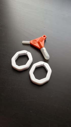 2 Maverik OG Adjustable Butt Ends - White