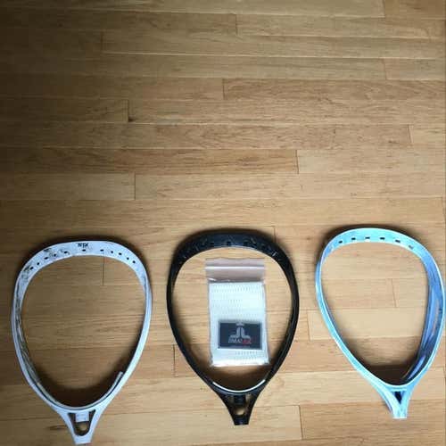 3 Goalie Heads and Mesh (2 STX Eclipses And OG Warrior Nemesis)
