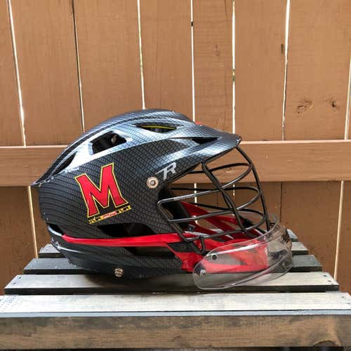 Limited Edition Univ. of Maryland Issued Black Carbon Fiber Helmet