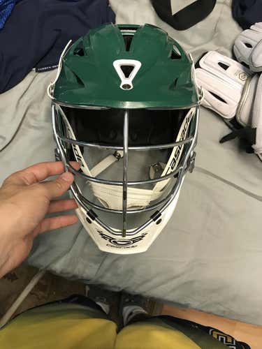 Green and White Cascade R helmet Great condition