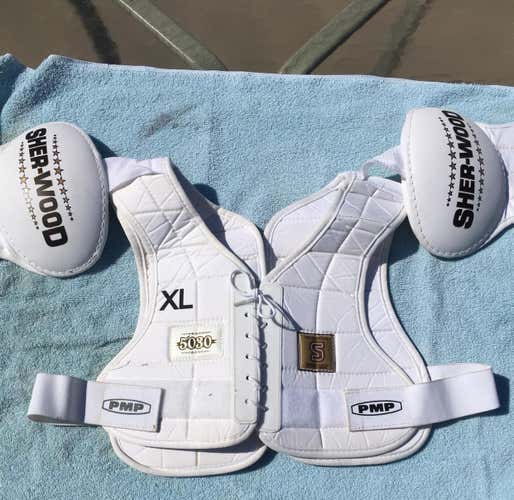 Sherwood 5030 Shoulder Pads Worn 3 Times
