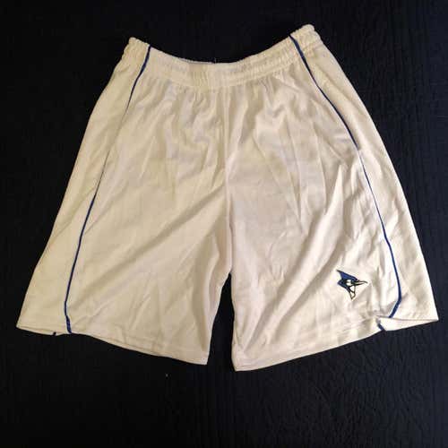 New! Johns Hopkins Lacrosse Shorts, OT, Large, White And Blue
