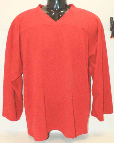 HOCKEY GARAGE JERSEY - #4 RED ICE OR ROLLER ADULT SR MEN SMALL USED