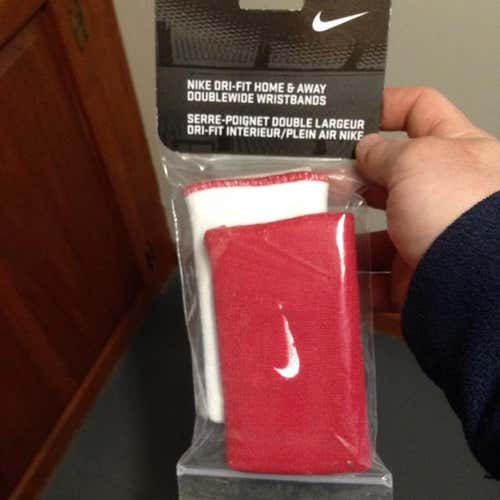 Nike Dri-Fit Home And Away Double Wide Wristbands