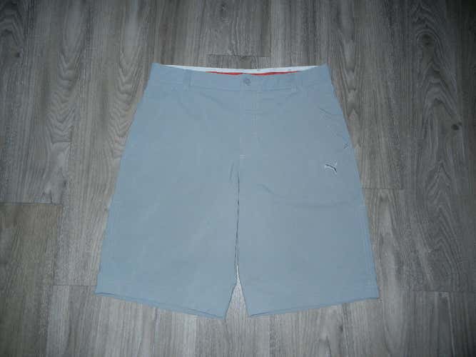 Puma "Rickie Fowler" Mens Golf Shorts Sz W32 Gray Fast Ship!