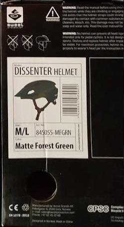 New Sweet Dissenter MIPS M/L Matte Forrest Green 2018 Helmet