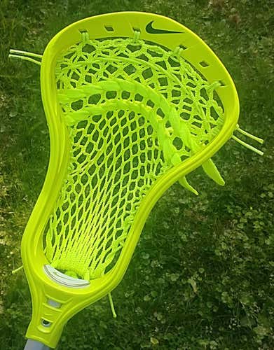 Nike Lakota U Lacrosse Head Strung w/ Volt Semi-Soft Mesh and String King Performance & Shooters