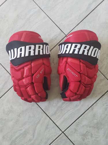Warrior covert NJD mitts, 14", custom black palms and gussets, Blake Coleman