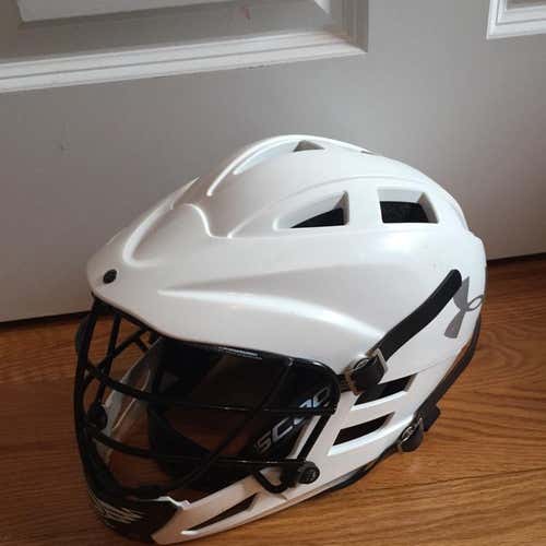 White Cascade Cs Lacrosse Helmet
