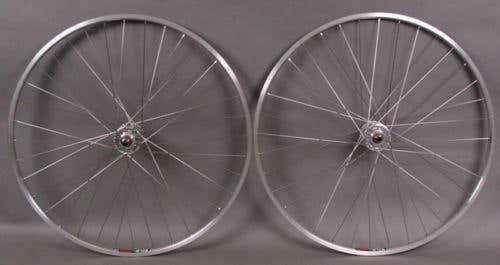Sun CR18 27" Silver Rims Fixed Gear Singlespeed Wheelset Wheels fit Vintage Bike