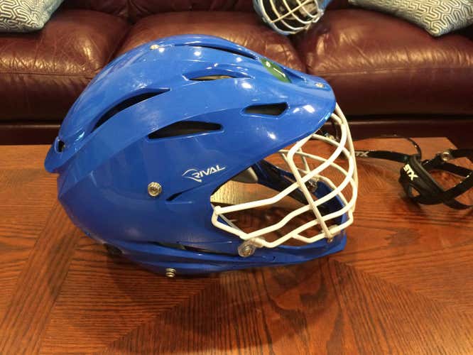 STX Rival Helmet Royal Blue White Mask