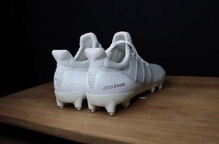 Rare Adidas Ultraboost Triple White Cleats Size 11.5