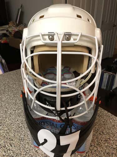 Goalie Mask $180 helmet alone $100