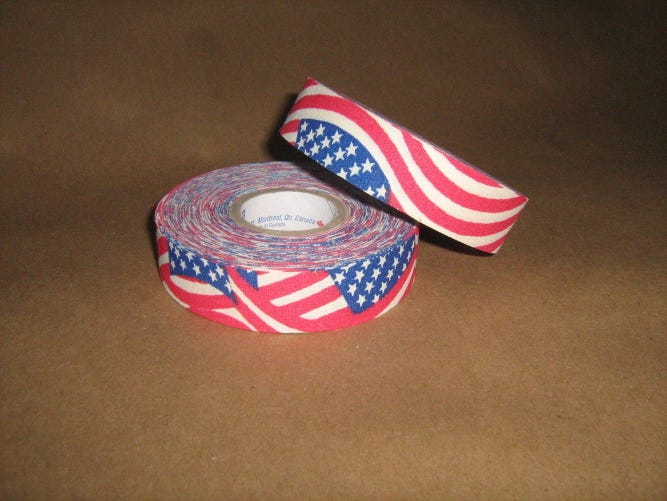2 Rolls of Sports Tape Baseball Bat Grip Tape 1"x82' USA Flag