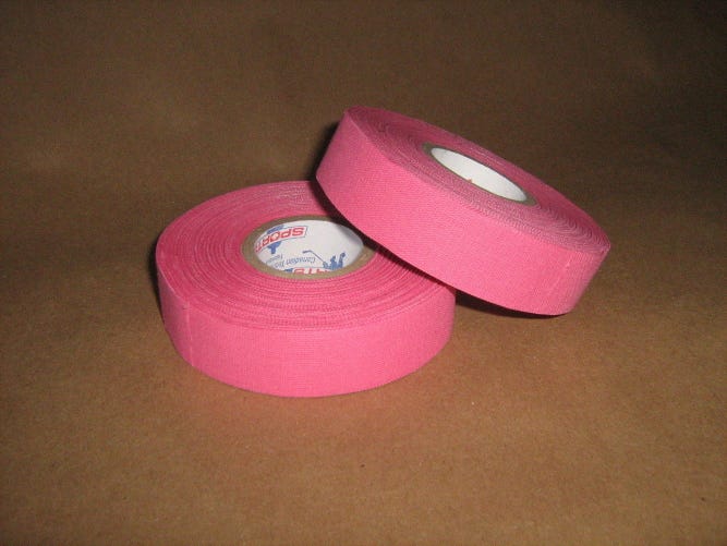 2 Rolls of Sports Tape Baseball Bat Grip Tape 1"x82' Pink