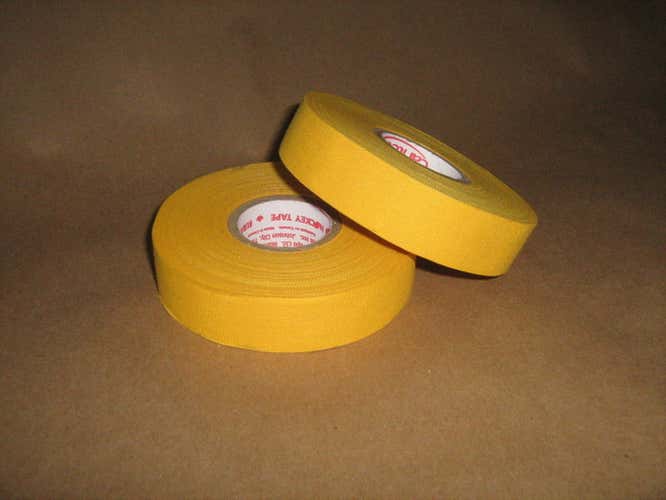 2 Rolls of Sports Tape Baseball Bat Grip Tape 1"x82' Yellow