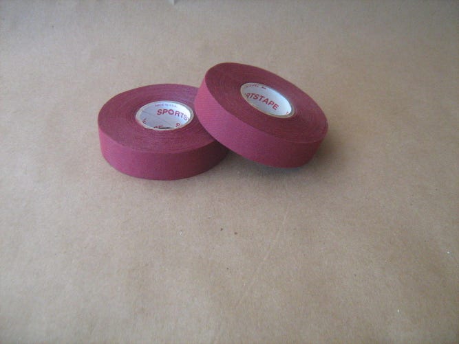 2 Rolls of Sports Tape Hockey Stick Tape 1"x82' Maroon