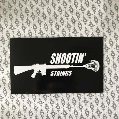 Shootin’ Strings Lacrosse Stickers
