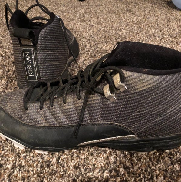 Jordan 12 XII Retro MCS Size 11.5 Baseball Cleats Black