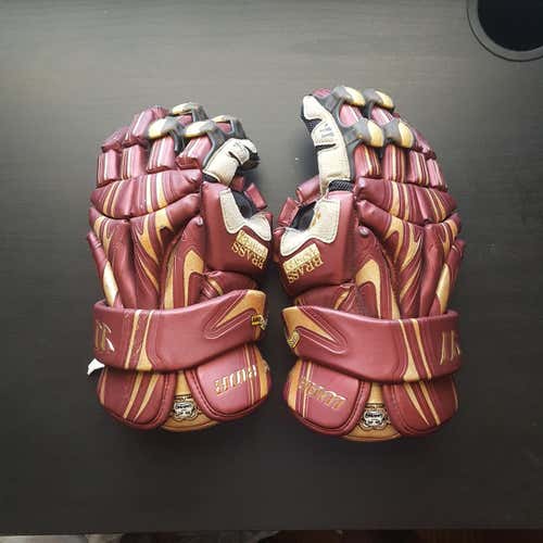 Warrior Brass Monkey Gloves - 13" Large Maroon/Old Gold