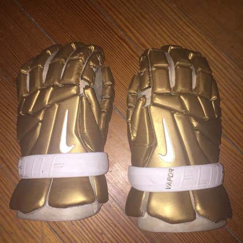 Nike Vapor Elite III Gold Lacrosse Gloves