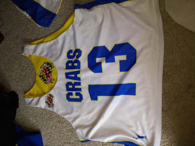 Crabs Lacrosse (BLC) team pinnie Adrenaline (#13)