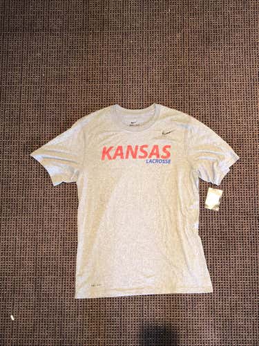 University of Kansas Team Issued Dri Fit Short Sleeve (New)