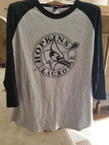 Brand New Hopkins Lacrosse 3/4 Sleeve Shirt XL