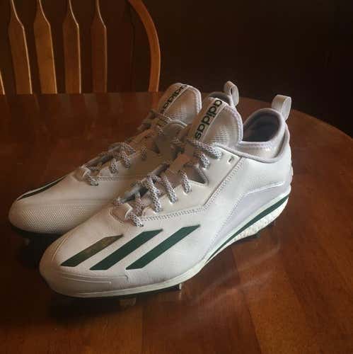 Brand New Green Adidas Energy Boost Metal Baseball Cleats Size 13.5