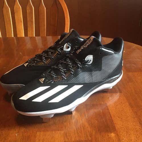 Brand New Black Adidas Dual Threat Metal Baseball Cleats