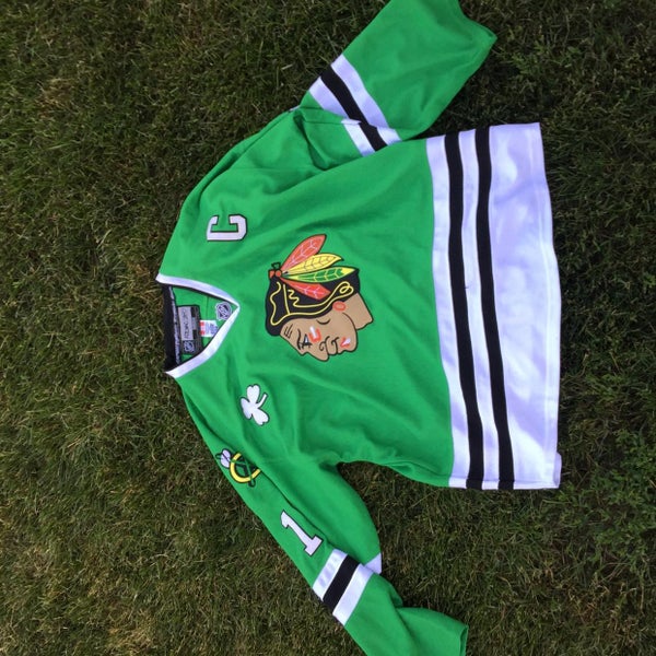 Jersey Blackhawks Toews Size 54 XXL Rebook Jersey Green