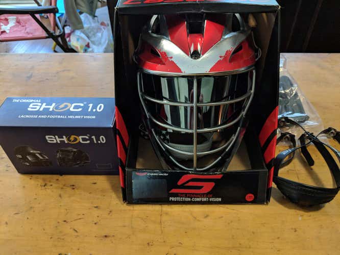 Cascade S Helmet Adult with wrap and visor