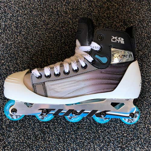 New Nike Bauer Vapor XG Lite Goalie Roller Skates Sr Size 7EE