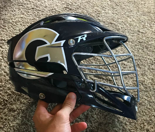 Navy Blue Cascade R Helmet Adult. Georgetown Hoyas.