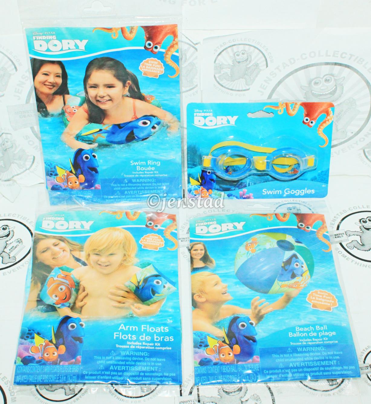 Pool Beach Ball 3+ NEW Swim Ring Arm Floats Disney Finding Dory Set Sling Bag 