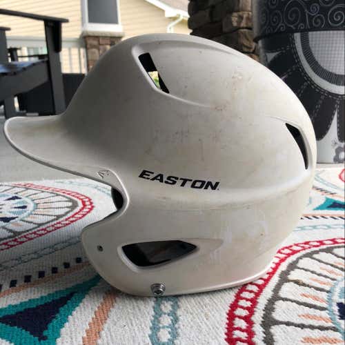 White Easton Batting Helmet