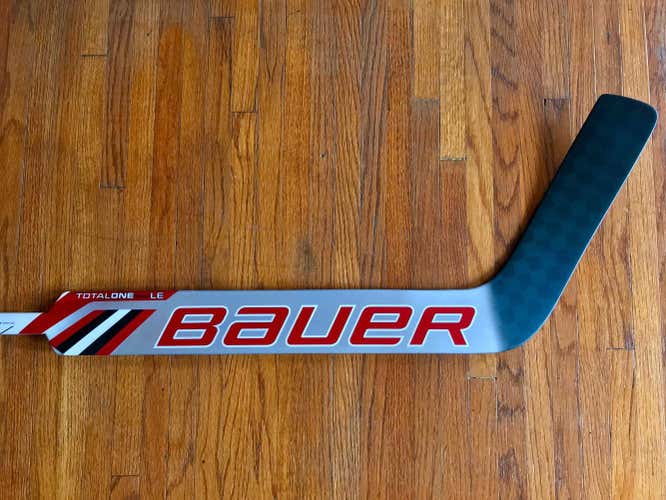 Used Bauer One95 Pro (NXG Skinned) Goal Stick Left  Carolina Hurricanes Cam Ward Pro Return