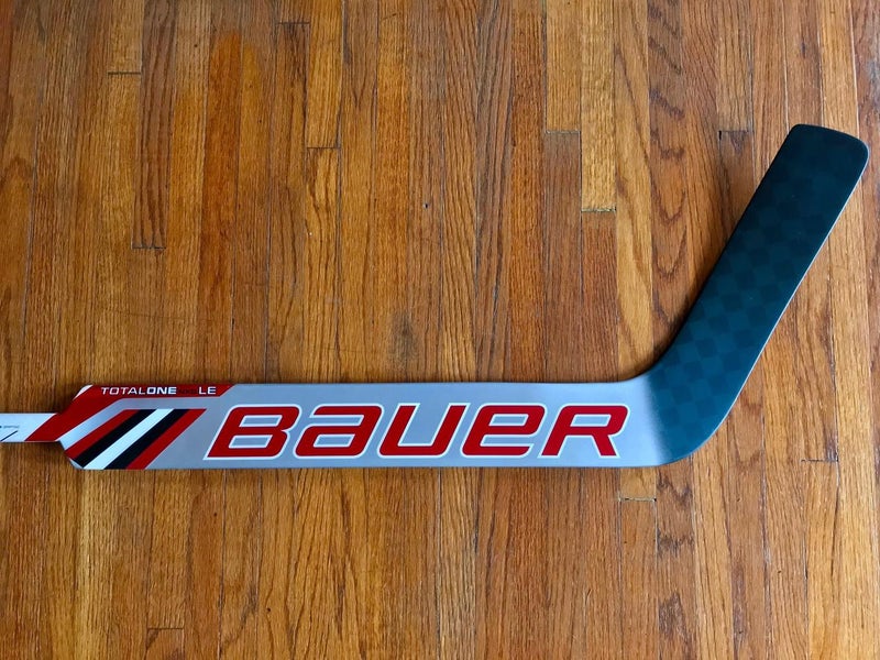 Used Bauer One95 Pro (NXG Skinned) Goal Stick Left Carolina Hurricanes Cam Ward Pro Return