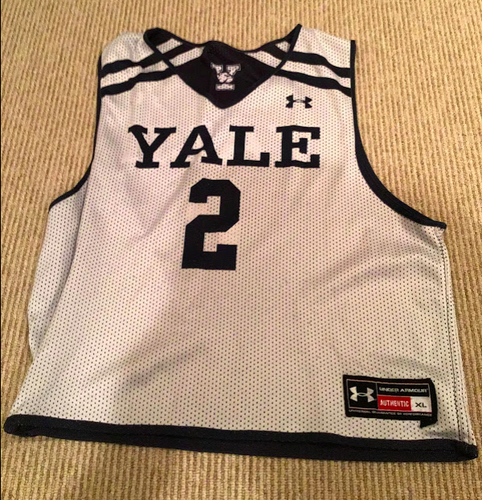 Yale Lacrosse practice jersey Ben Reeves #2