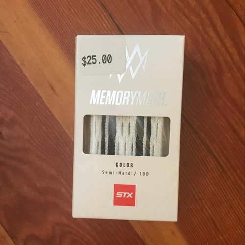 Stx White w/ Black Striker Semi-hard Memory Mesh 10D