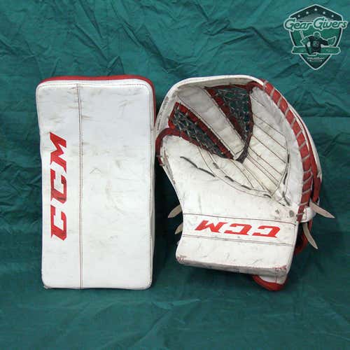 CCM Retro Flex Pro Goalie Glove & Blocker Regular Senior