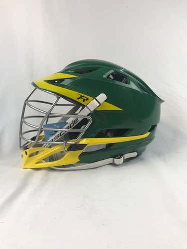 New Cascade R Helmet Adult (Green Shell / Chrome Facemask) NO TRADES