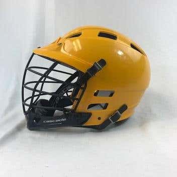 New Cascade CPV-R Youth Helmet Youth (Yellow Shell / Black Facemask) NO TRADES