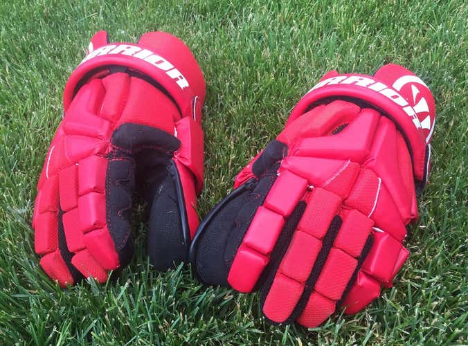 Warrior burn goalie gloves size 12