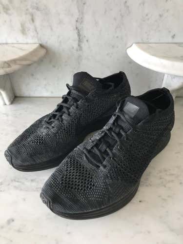 LN Murdered Out Flyknit Racers 10.5