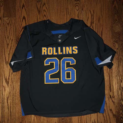Rollins College Lacrosse Rhino Grey Jersey #26 And #19 Pennie