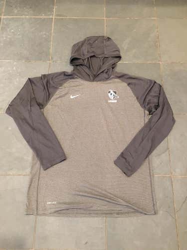 Pre-owned ( worn once ) NIKE Lacrosse JOHNS HOPKINS BLUE JAYS Dri Fit Touch Lax Hoodie XL