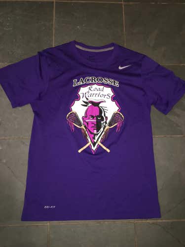 Pre-owned ( worn once ) Nike Dri Fit Lacrosse Road Warriors 2019 Shirt MEDIUM